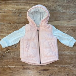 Tucker and Tate Mixed Media Hooded Jacket 9M
